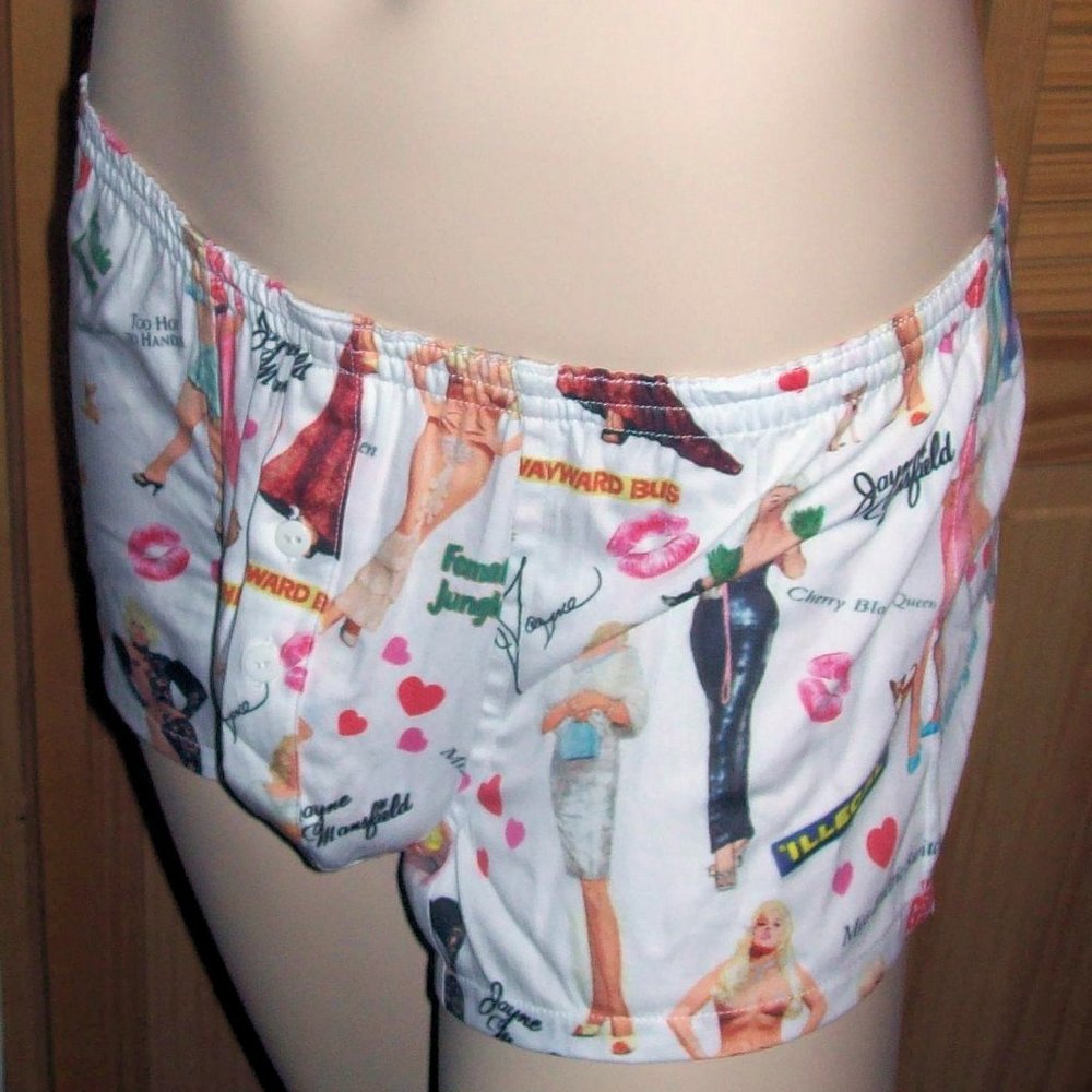 Men's Lounge shorts Jayne Mansfield print - Picture 2 of 4